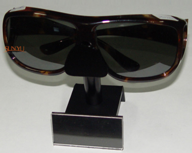 黑色单个亚克力眼镜展示架 太阳镜座架